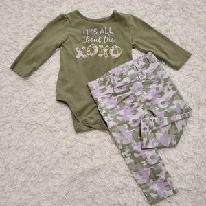 Long Sleeve Onesie and Pants Set